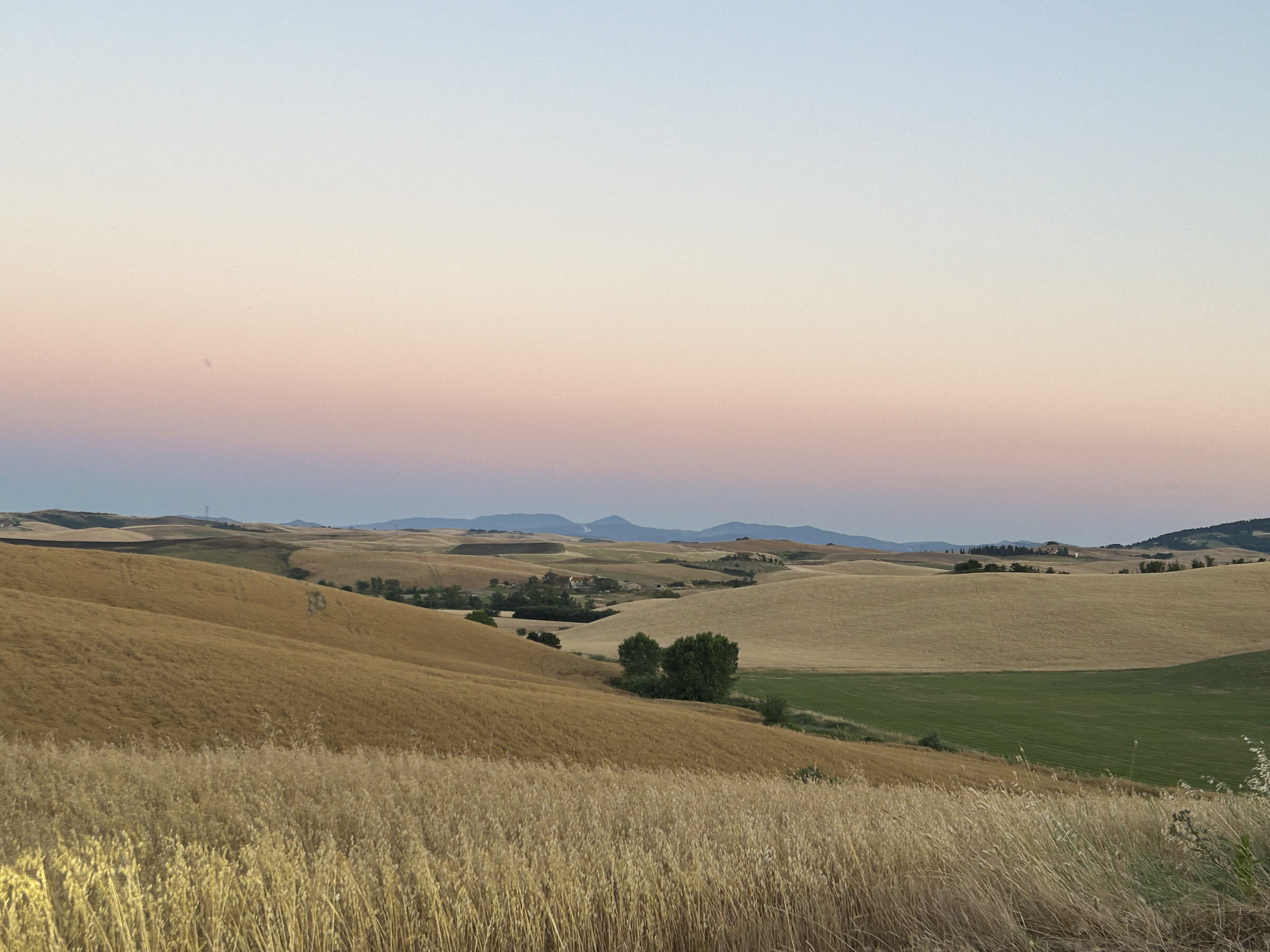 Tuscan landscape near Lajatico and Teatro del Silenzio